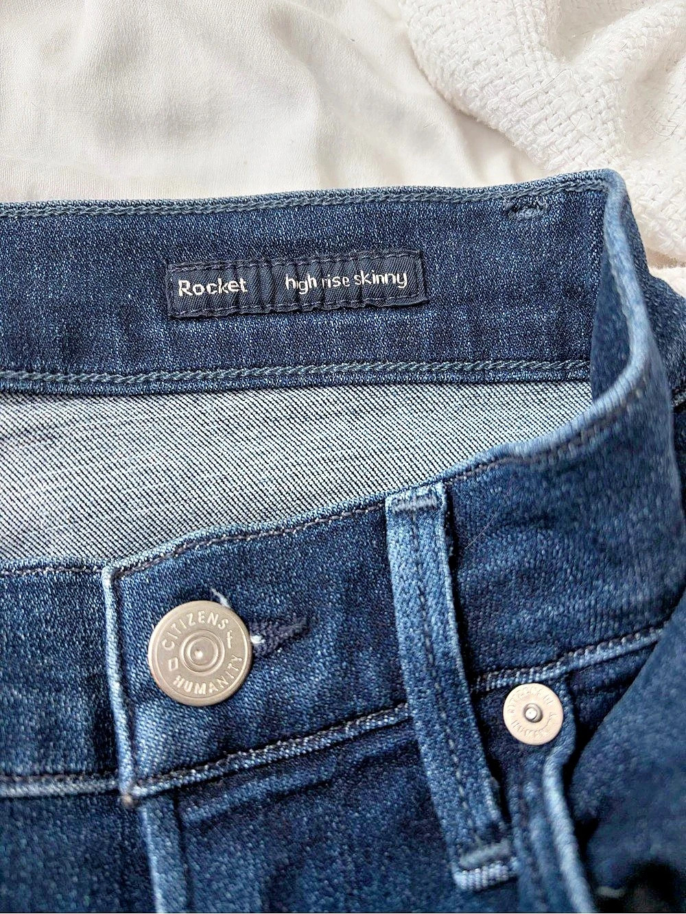 Citizens of Humanity Rocket High Rise Skinny Jeans Blue Waist 24 - Picture 2 of 4